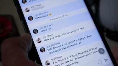 Still, the screen grabs
of the messages - Louis Theroux: The Night in Question