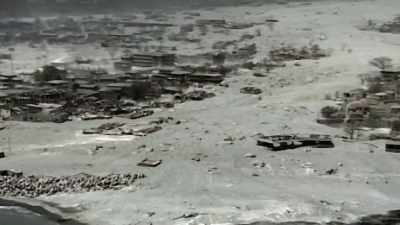 STING:
I remember sailing past Montserrat - Under the Volcano
