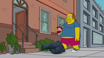 Stitching stretched. - The Simpsons