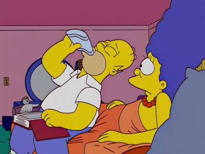 (STOMACH GRUMBLlNG)
Uh-oh. - The Simpsons