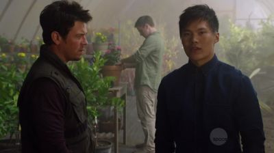 - Stone.
- What? - The Librarians