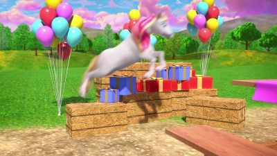 Stop!
[grunts] - Barbie: A Touch of Magic