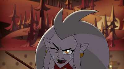 Stop hiding behind Luz, you coward.
(GROANS) - The Owl House