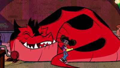 - Stop making me jealous.
- (grunts) - Marvel's Moon Girl and Devil Dinosaur