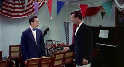 Stop messing with those instruments I'm playing here I'm in the band - The Benny Goodman Story