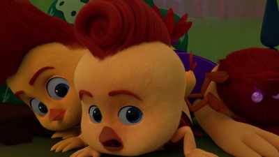 Stop! We can't see
Maisie in the dark, - The Chicken Squad