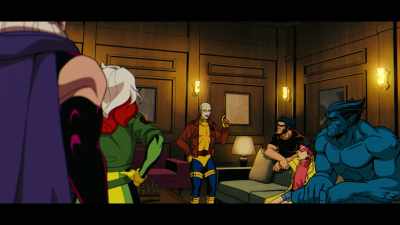 Storm will spend a day
schlepping it with the basic folk - X-Men '97