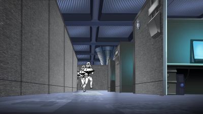 STORMTROOPER:
Stop right there! - Phineas and Ferb