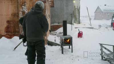 Stove didn't want to start
up because it wasn't mine. - Life Below Zero: First Alaskans