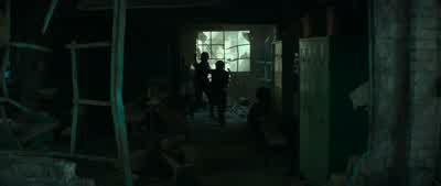 Straight ahead and down the stairs. - The Hunger Games: Mockingjay   Part 1