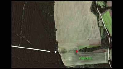 Straight east is the red circle
where the TriField meter pegged - Truth Hunter