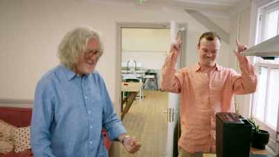Straight through.Wow.
Straight through.Brilliant. - James May and the Dull Men