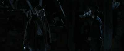 - Straighten out, or I'll
be taking that there gun. - Gunfight at Dry River