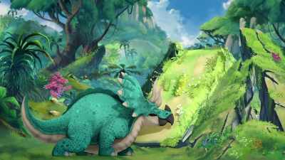 (STRAINING AND GRUNTING) - Gigantosaurus