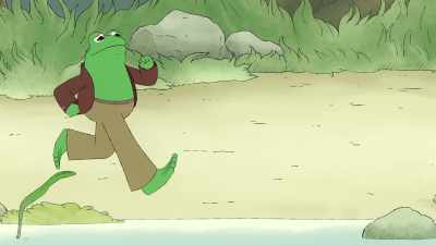 [straining, grunting] - Frog and Toad