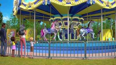 [straining grunts] - Barbie: A Touch of Magic