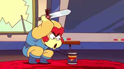 [straining] I'll have this off
in just a second... Oh! - ThunderCats Roar