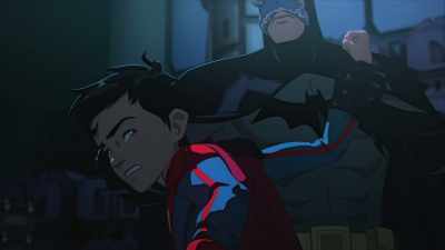 [straining] - Batman and Superman: Battle of the Super Sons