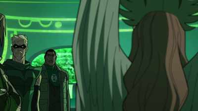 Strange and I calculated the
direction the drive signatures left - Green Lantern: Beware My Power