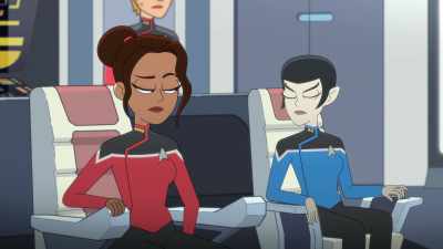 Strange. The Rubidoux
should have arrived by now. - Star Trek: Lower Decks