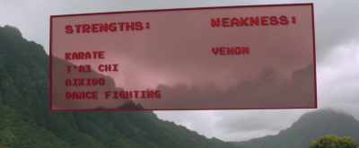 "Strengths: Karate. T'ai chi.
Aikido. Dance fighting"? - Jumanji: Welcome to the Jungle