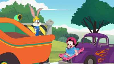 - strong enough.
- Ugh, back to the drawing tablet. - Bugs Bunny Builders
