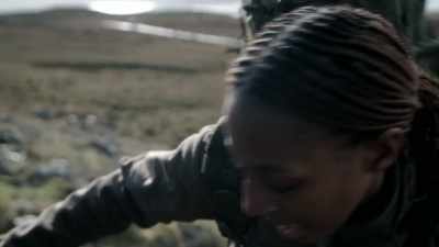 Struggling at the back
are number seven Alexandra, - Celebrity SAS: Who Dares Wins