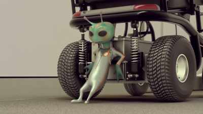 [struggling grunts] - Alien TV
