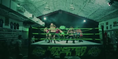 [student wrestlers grunting, groaning] - Monster Factory