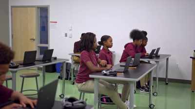 [students laughing] - A Family Matters Christmas