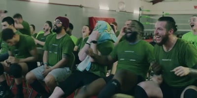 [students shouting, cheering] - Monster Factory