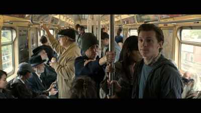 (SUBWAY CAR CHUGGING AND SQUEALING) - Spider Man: Homecoming
