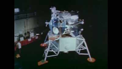 Such a craft will safely place
two astronauts on the lunar surface. - American Moon