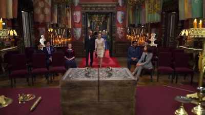 Such a shame
there are so few guests - A Christmas Prince: The Royal Baby