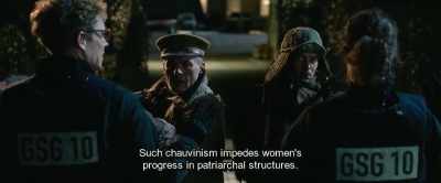 Such chauvinism impedes women's
progress in patriarchal structures. - Hot Dog