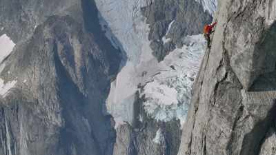 Suddenly,
I see him go out, onto this - The Devil's Climb