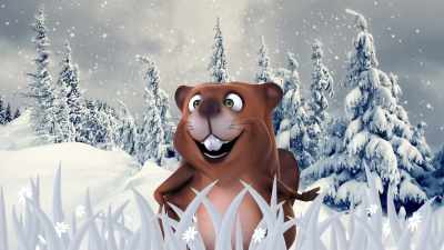 Suddenly the Stranger Child
stood before them, - A Frozen Christmas 2