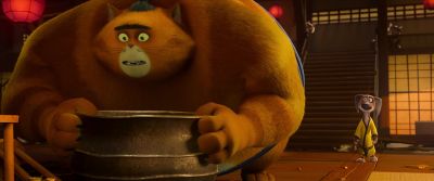 Sumo have edamame bean on face - Paws of Fury: The Legend of Hank