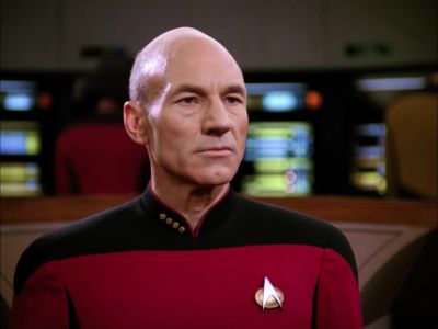 Sunad is back aboard
the Zalkonian vessel, Captain. - Star Trek: The Next Generation