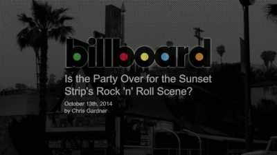 Sunset Strip
as we know it is being
stripped away a little bit. - The Rainbow