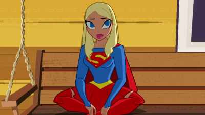 - Super corny, but, I'll second that.
-(MUSIC PLAYING) - Justice League Action