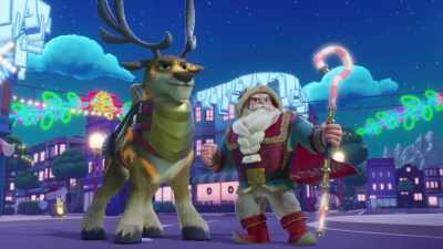 Super Santa and Striker
are here to save Christmas! - The Action Pack Saves Christmas