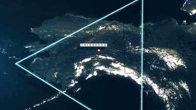 Superficially looks a little bit
like an eel, - The Alaska Triangle