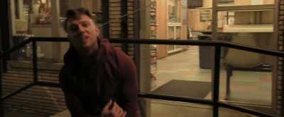 - Superman punch, bitch! Yeah!
- (WHOOPING, LAUGHING) - Glass