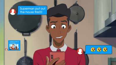 "Superman put out
the house fire!" - My Adventures with Superman