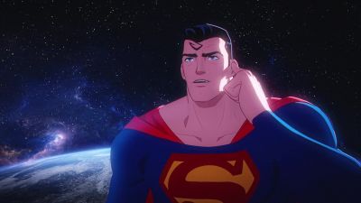 Superman to Watchtower.
Everyone all right? - Batman and Superman: Battle of the Super Sons
