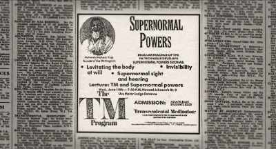 SUPERNORMAL sight and hearing
Lecture: TM and SUPERNORMAL powers - The Beatles and India