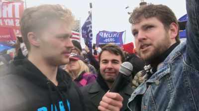 Support Trump,
show, show a force - Four Hours at the Capitol