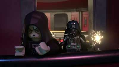Sure, it's a celebration.
For them. Down there having fun, - Lego Star Wars Summer Vacation