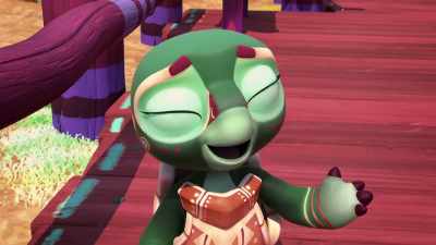 Sure, Sunka is soft
and great to cuddle with, but you're fun. - Spirit Rangers